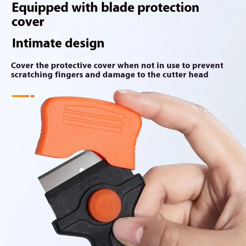 Glass Scraper For Window Double Edge Cleaning Scraper Multi-Purpose Cleaning Scraper Tool For Window Sticker Decals Cooktop