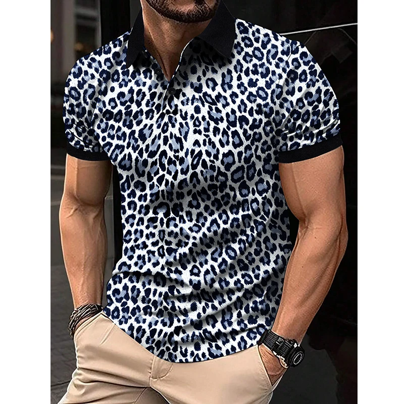 2024 Summer New Polo Shirt High Quality Breathable Loose European Short Sleeve Polo Neck T-shirt Mens T Shirts