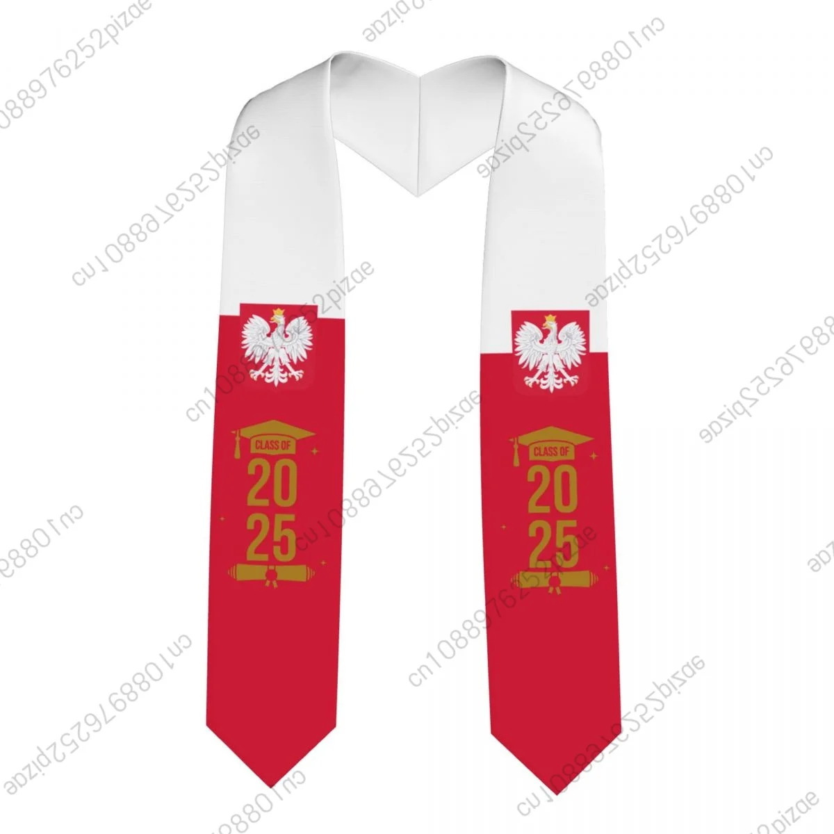 

Новый флаг Польши, класс 2025 года, 183*13 см, выпускной палантин, шарф с поясом для международных студентов, гордый