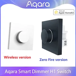 Aqara Smart Dimmer H1 with Neutral Wireless Rotary Switch Zigbee3.0 Remote Control for Bulb Light Curtain Work with Homekit APP
