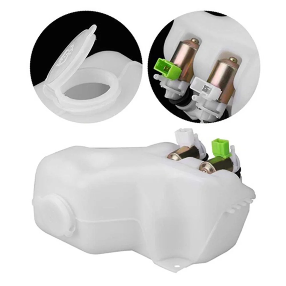 

Dual Pump Windscreen Washer Reservoir Tank for Nissan Patrol GQQ Y60 4.2L Petrol Carburettor MPFI and Diesel Engine Versions