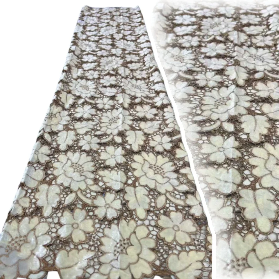

Африканский бархатный шнур, кружевная ткань 2021, высокое качество, нигерийский позолоченный гипюровый шнур, кружевная ткань для свадебного шитья, платья SZ1191