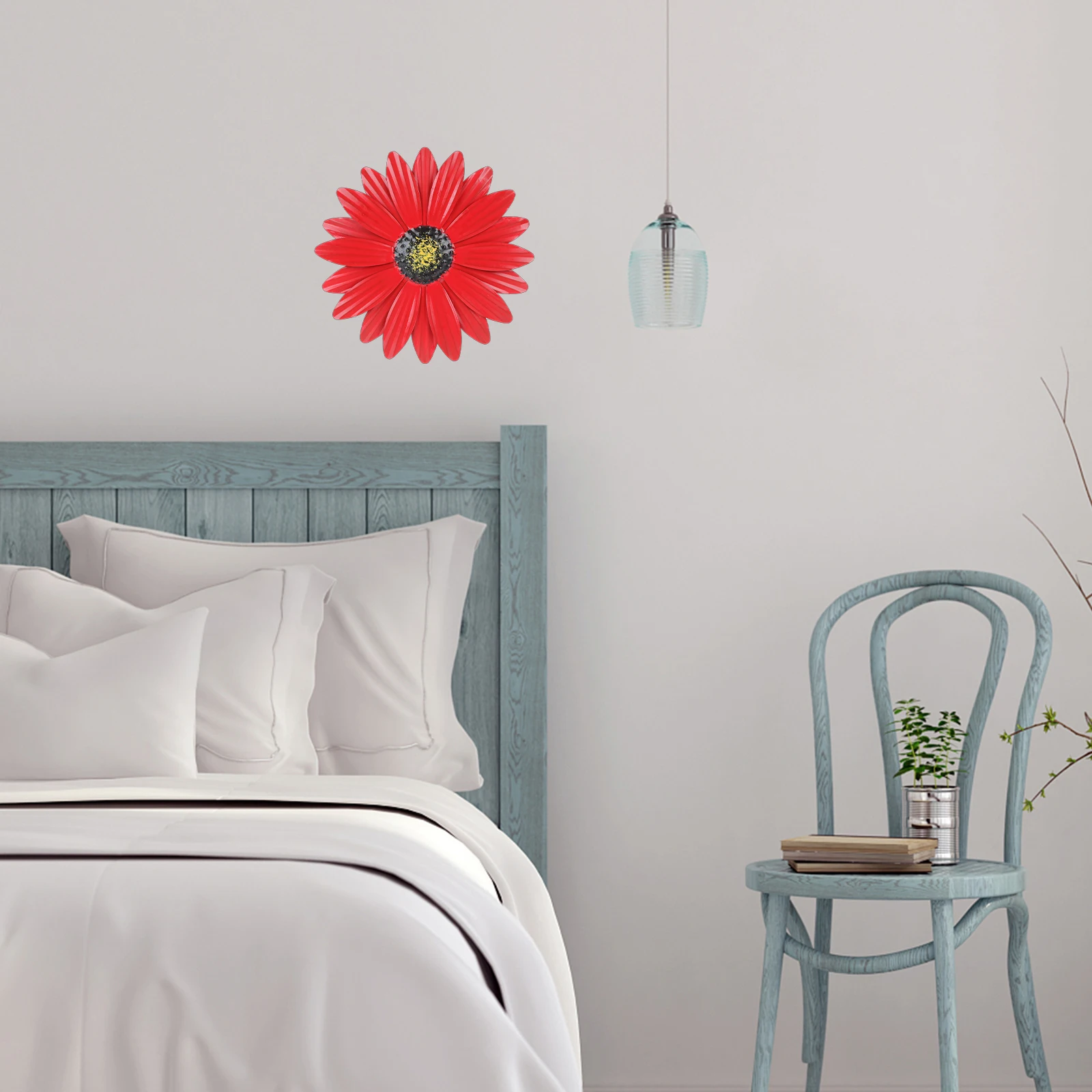 

Wall Decoration Wall-mounted Daisy Decorations Floral Wrought Iron Metal Ornament