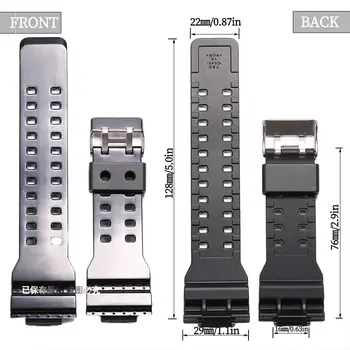 適用於卡西歐 G-Shock GA100 GA-100 GA-110 GA-100C GD120 男士替換錶帶 迷彩配件 8 最佳銷售 GBX 100 - №4