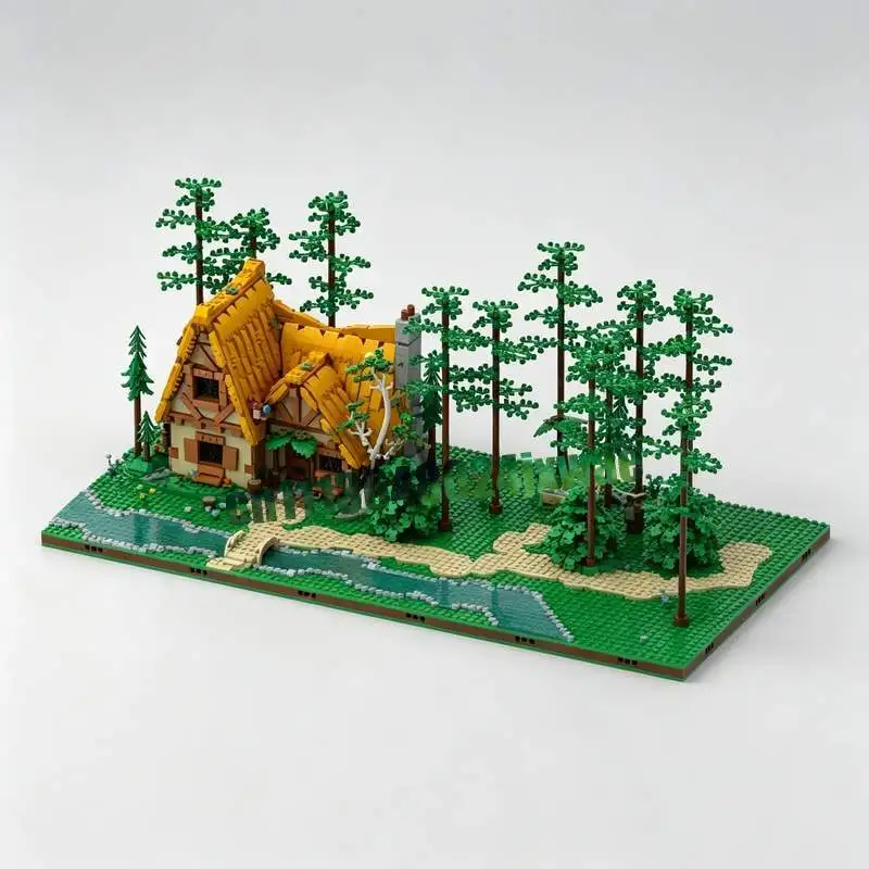4466PCS Enchanted Forest MOC Scenery Building Blocks Custom Puzzle DIY Creative Assembly Educational Toy Display Collection Gift