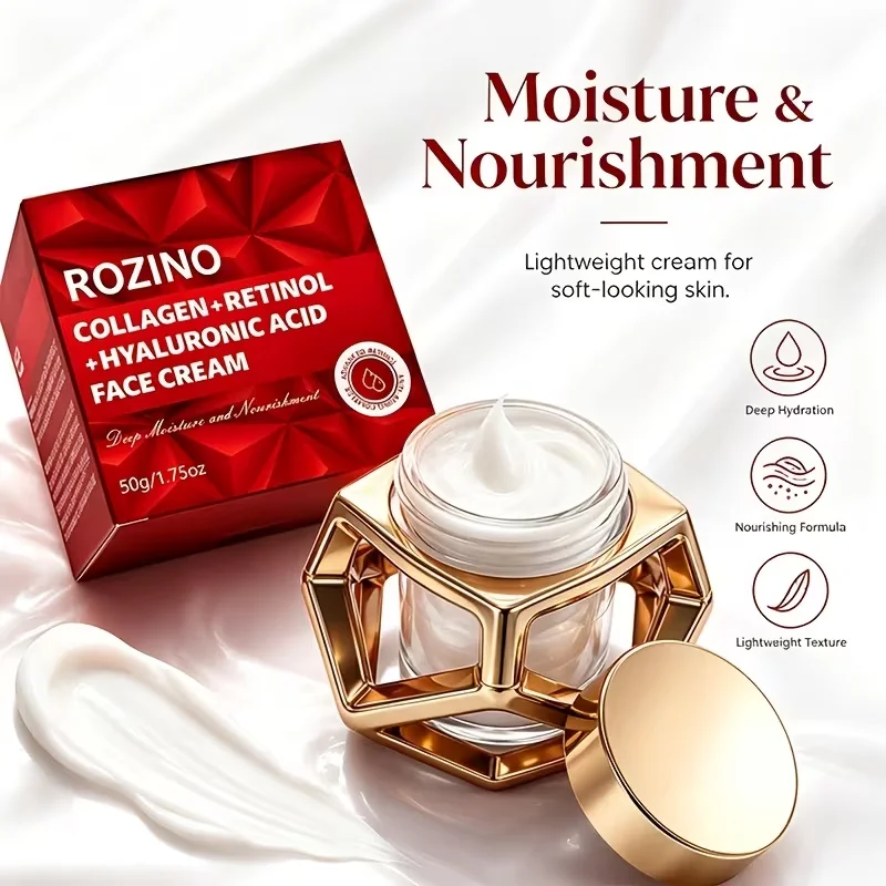 1Pcs/2Pcs/3Pcs Advanced Moisturizing and Nourishing Face Cream, for Day and Night Use, Quickly Hydrates, Bids Farewell to Dry and Flaky Skin, Smoothes Skin, Body Skin Care, Suitable for Dry and Cracked Skin, Facial Care, Skin Care Products, Deeply Moisturizes and Hydrates Skin, Makes Skin Shiny and Elastic, Tightens Skin, Korean Skin Care Products, Suitable for Both Men and Women