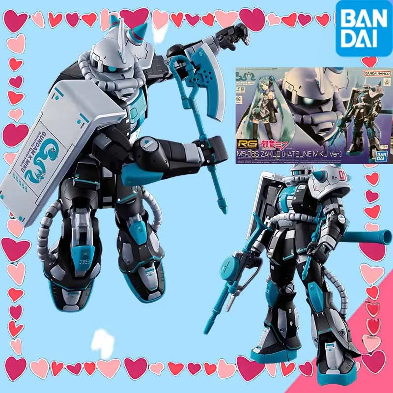 

В наличии Bandai GUNDAM RG 1/144 MS-06S ZAKU [HATSUNE MIKU Ver.] Аниме фигурка в сборе модель игрушки Коллекционная модель