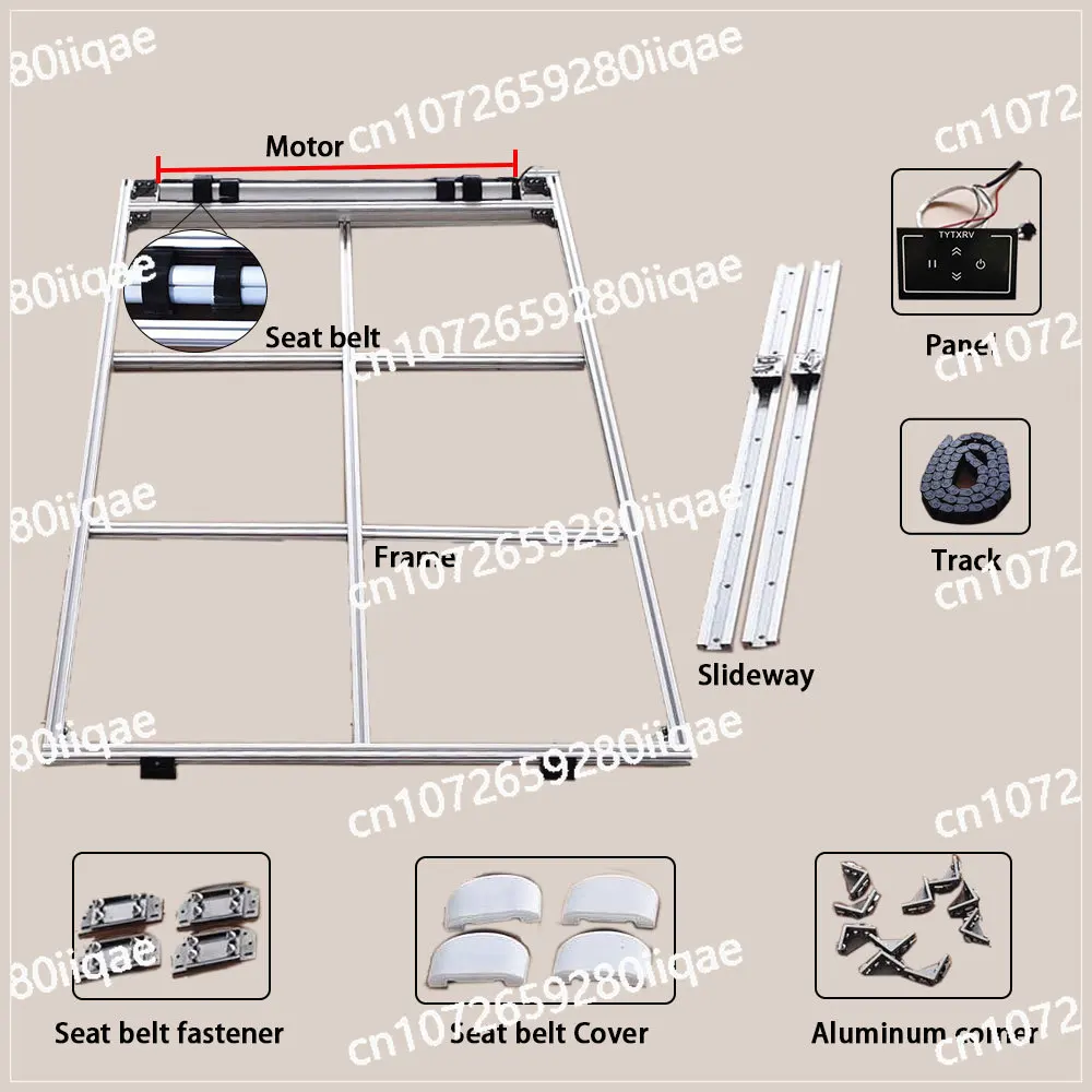 

Регулируемая система подъема кровати для каравана, 12 В/24 В/220 В, алюминий, подъемник кровати для кемпера на колесах, аксессуары для дома на колесах, индивидуальные размеры