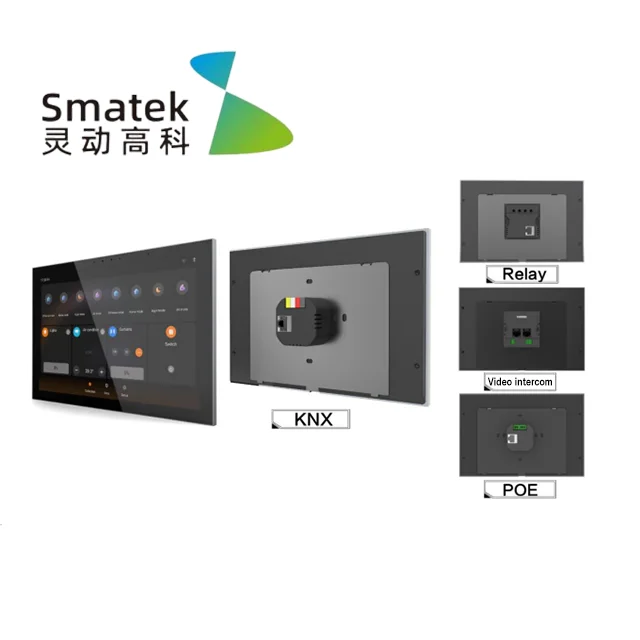 2026 10 Inch Metal Frame Tablet KNX Compatible Smart System Building PoE Smart Control Panel Custom Firmware