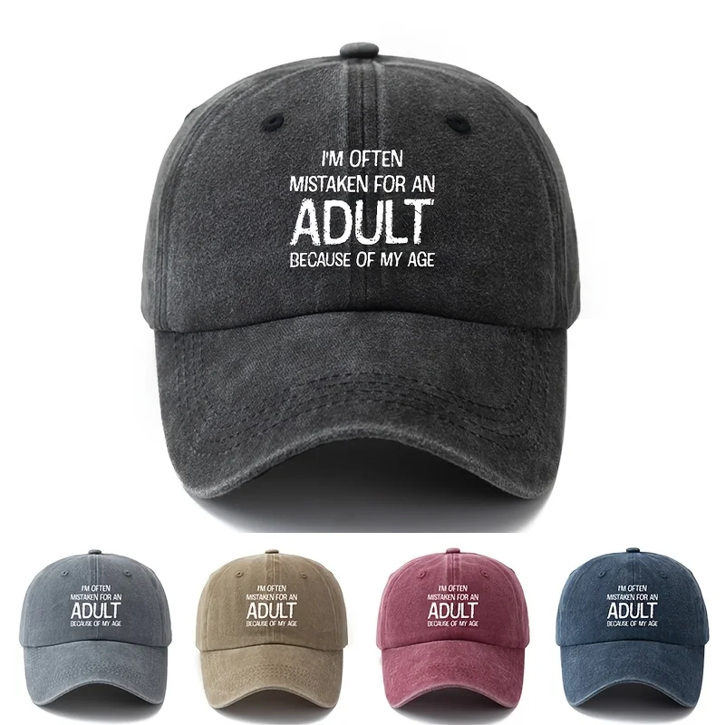A Stylish and Versatile Unisex Printed Adult Baseball Cap with a Classic Retro Design, Suitable for Outdoor Activities. This Lightweight Hat with a Curved Brim Is Perfect for Truck Drivers and Is Ideal for Casual Occasions Like Outdoor Vacations.