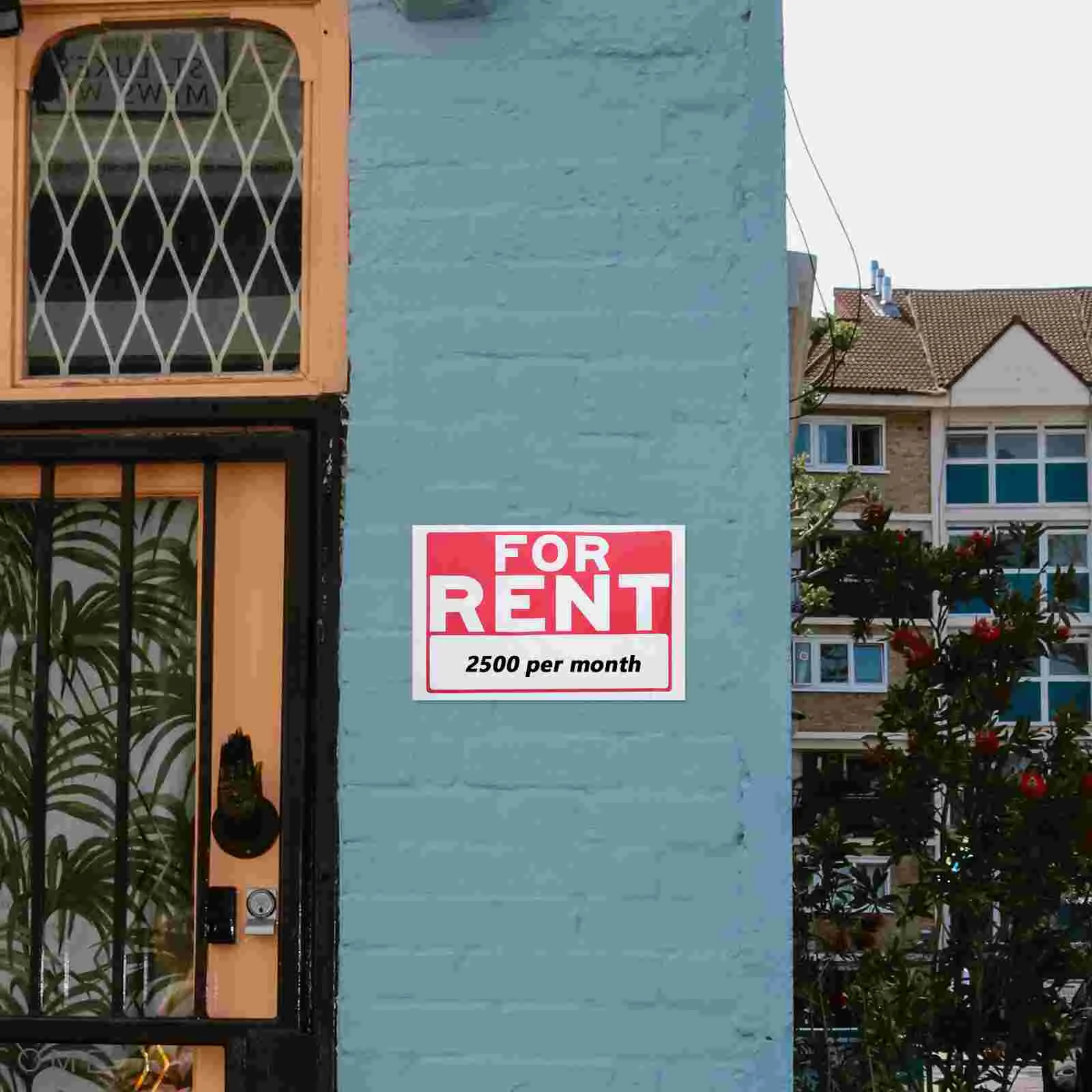 Etiqueta de exibição de preço adesivos de unhas para aluguel sinal decalques sinais lojas porta aluguel papel carro casa sinalização interior