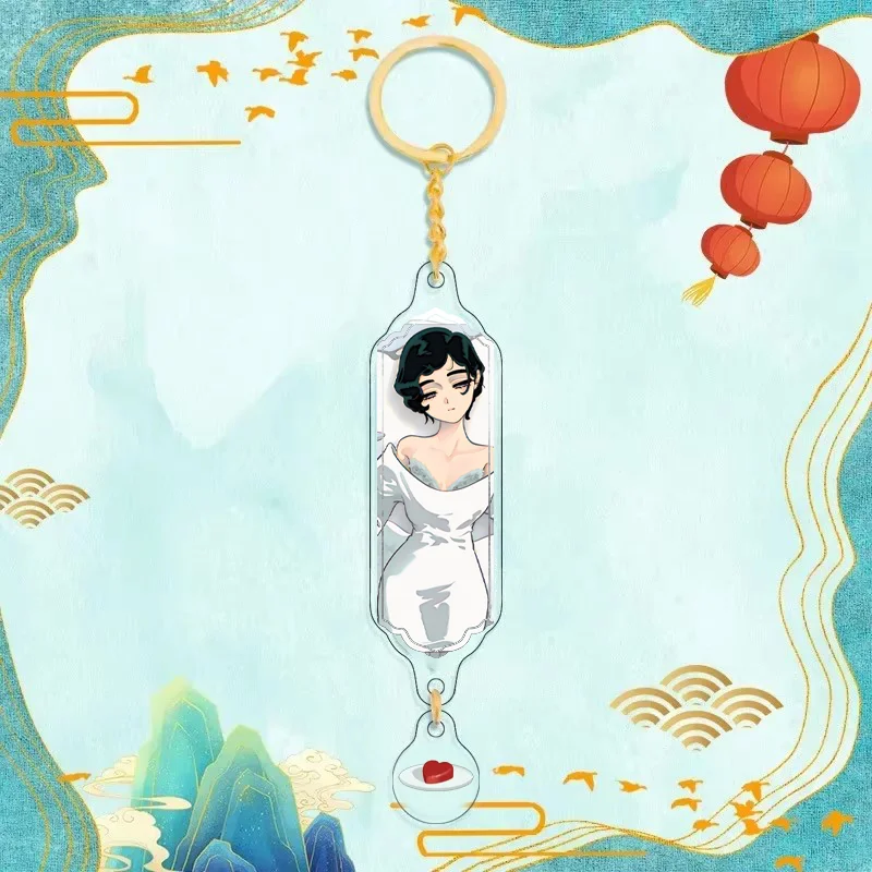 Anime Alien Stage Keychain Anime Figure Sua Ivan Hyuna Acrylic Keychain Figure Keyring Bag Charm Decor Gift for Anime Fans