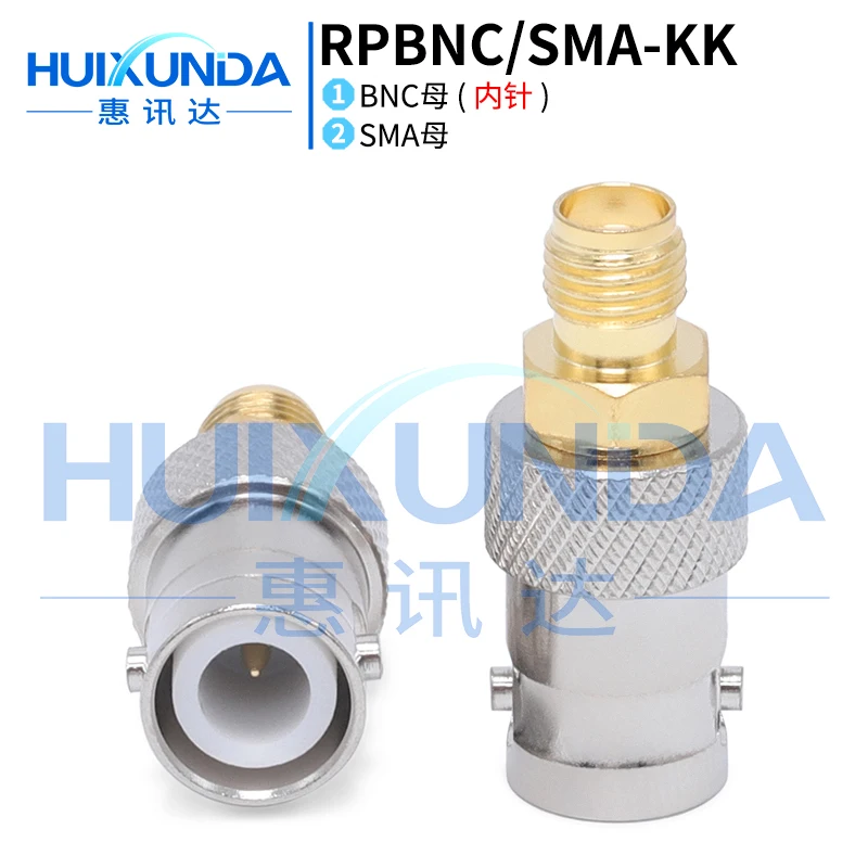

RPBNC/SMA-KK RPBNC Female to SMA Female BNC External Pin to SMA Female Reverse Connector