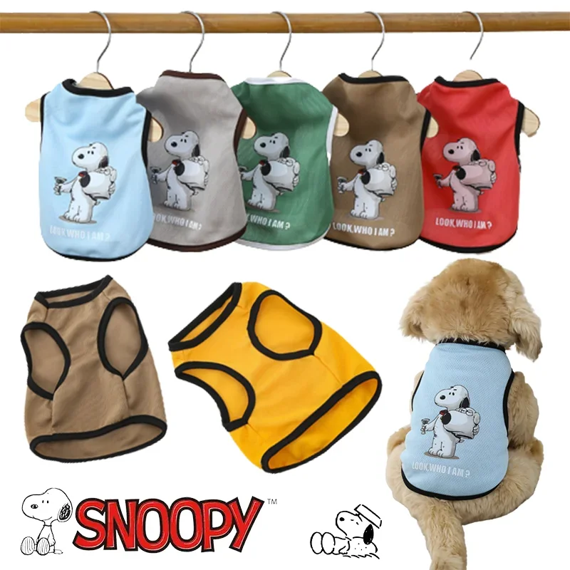 

Snoopy собачий пуловер дышащая Красивая индивидуальность одежда для домашних питомцев; Кошки нижняя рубашка, мультяшный наряд, подарки