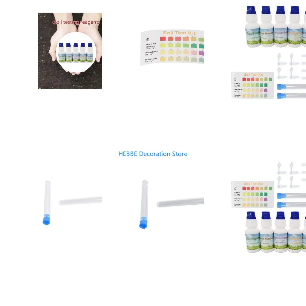 B0KC Soil Test Set Soil Nitrogen, Phosphorus and Potash Tester for Lawn Garden