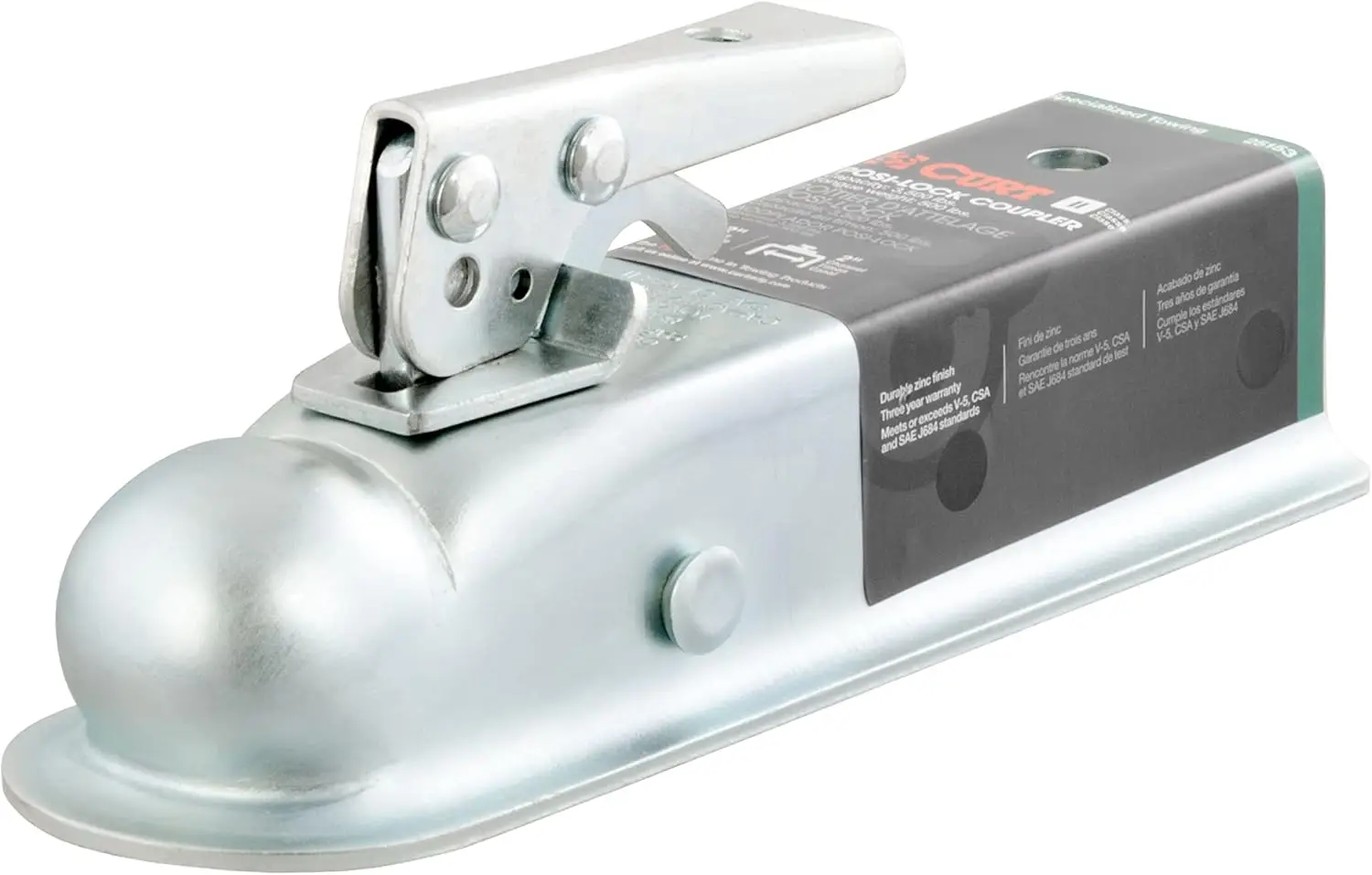 

Class 2 Trailer Hitch Ball, 3500 lbs GTW, 2-Inch Channel with Zinc Plating for Secure Towing