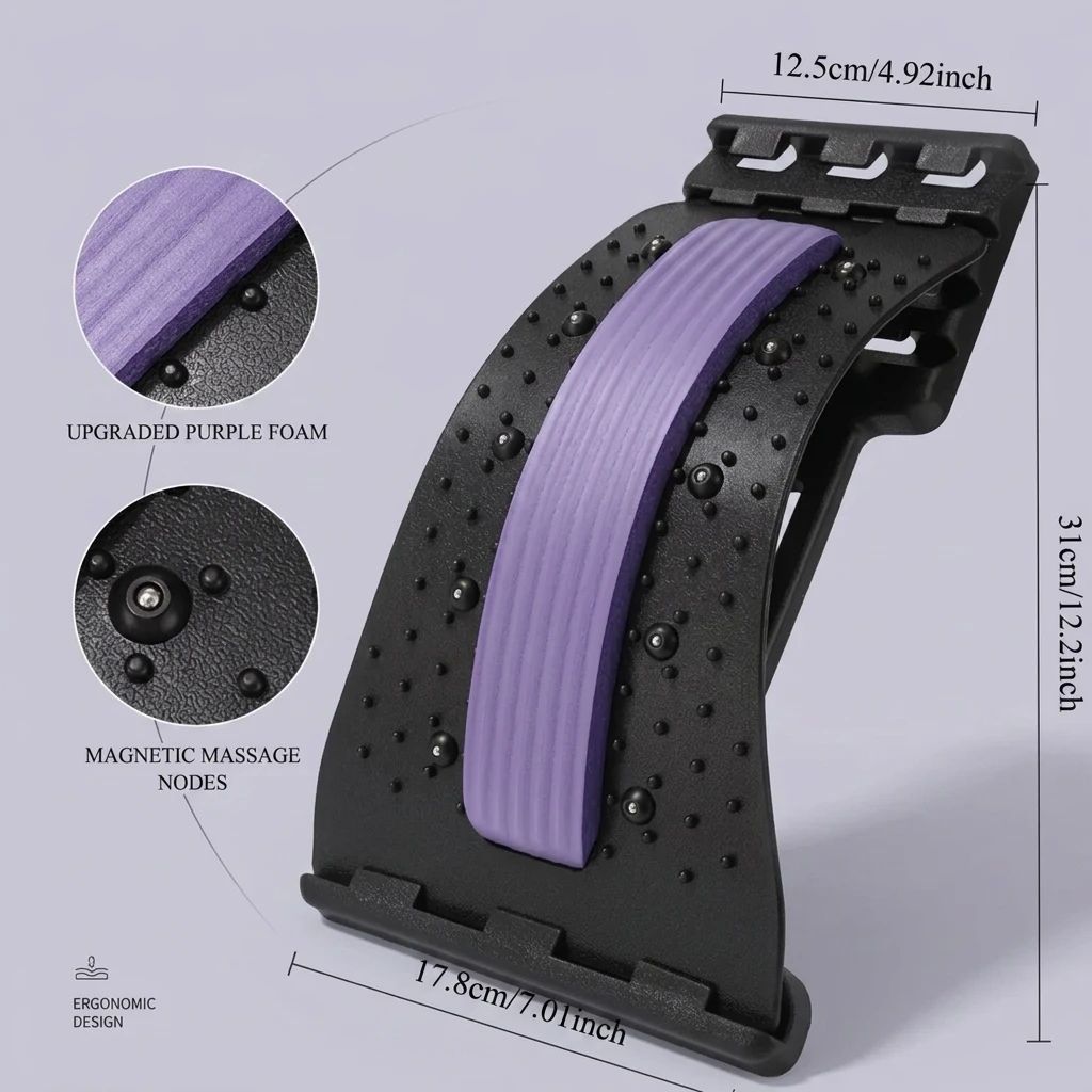 3-stufig verstellbarer Rückens – Back Stretcher Lumbar Bewertung und Preis