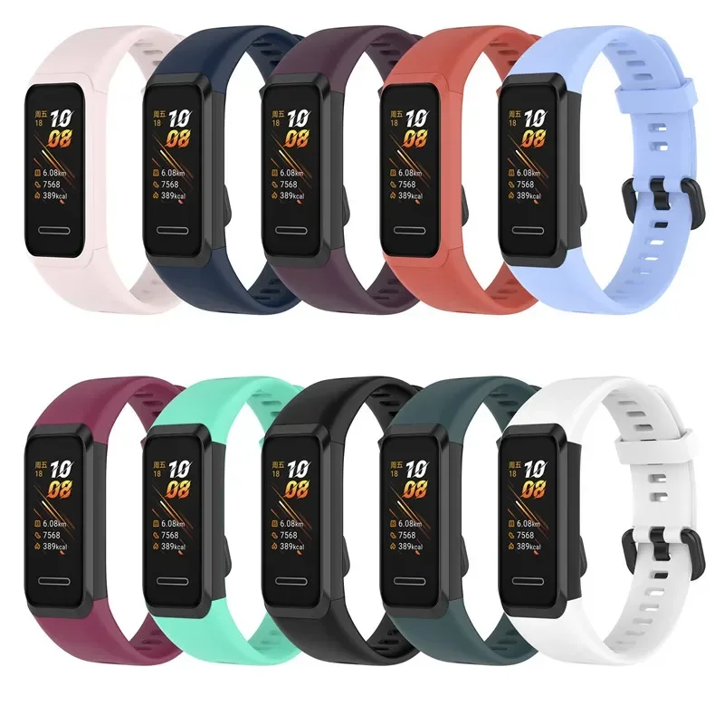 

Watch Band for HUAWEI Band 4 Strap Replacement Honor 5i Buckle Smart Watch Accessorie Soft Sports Silicone Wristbands Bracelet