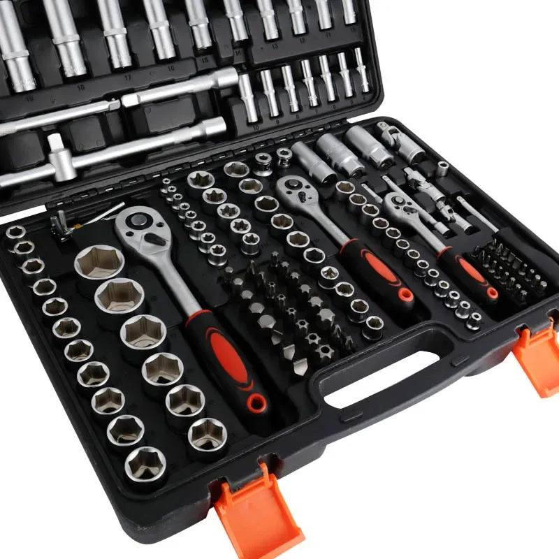 Multifunctional 171 pcs Professional Wrench Tool Combination Wrench Ratchet Sleeve Tool Set Auto Repair