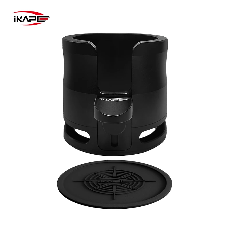 IKAPE Verstelbare Filterhouder Aanstampen, 51/54/58 MM Espresso Aanstampen Station, Met antislip Siliconen Basis, Koffie Accessoires
