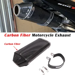 Carbon Fiber Motorcycle Exhaust Pipe Escape System Modified Muffler For CBR600RR ZX-6R CBR1000RR ZX636 ZX6R Daytona 675R