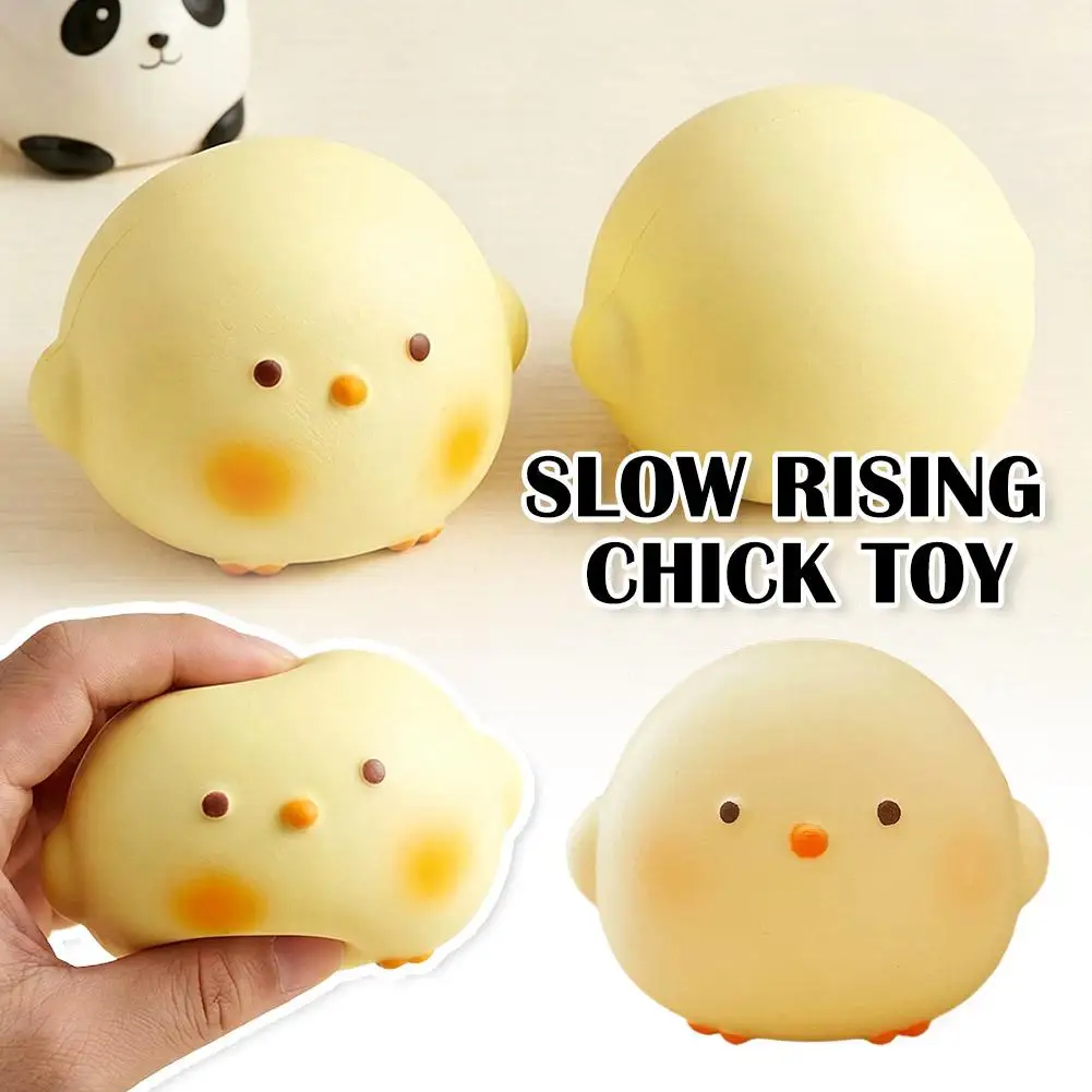 Cute Giant Chick Squishy Toy Slow-Rising Stress Relief & Sensory Fidget Toy for Kids and Adults Anxiety ADHD Autism Relief