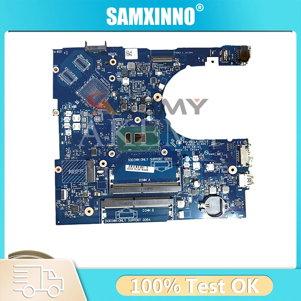 

Материнская плата для Dell Inspiron 5566, LA-D871P BAL60 CN-0J922J J922J CN-02PX9P i3 i5 i7-7-го поколения, материнская плата DDR4 5468
