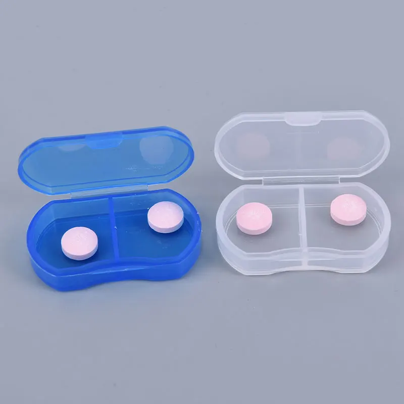 Pill Box Mini Pill Case 2/3 Grids Tablet Pill Organizer Case Dispenser Travel Tablet Holder Container Medicine Drug Storage Box