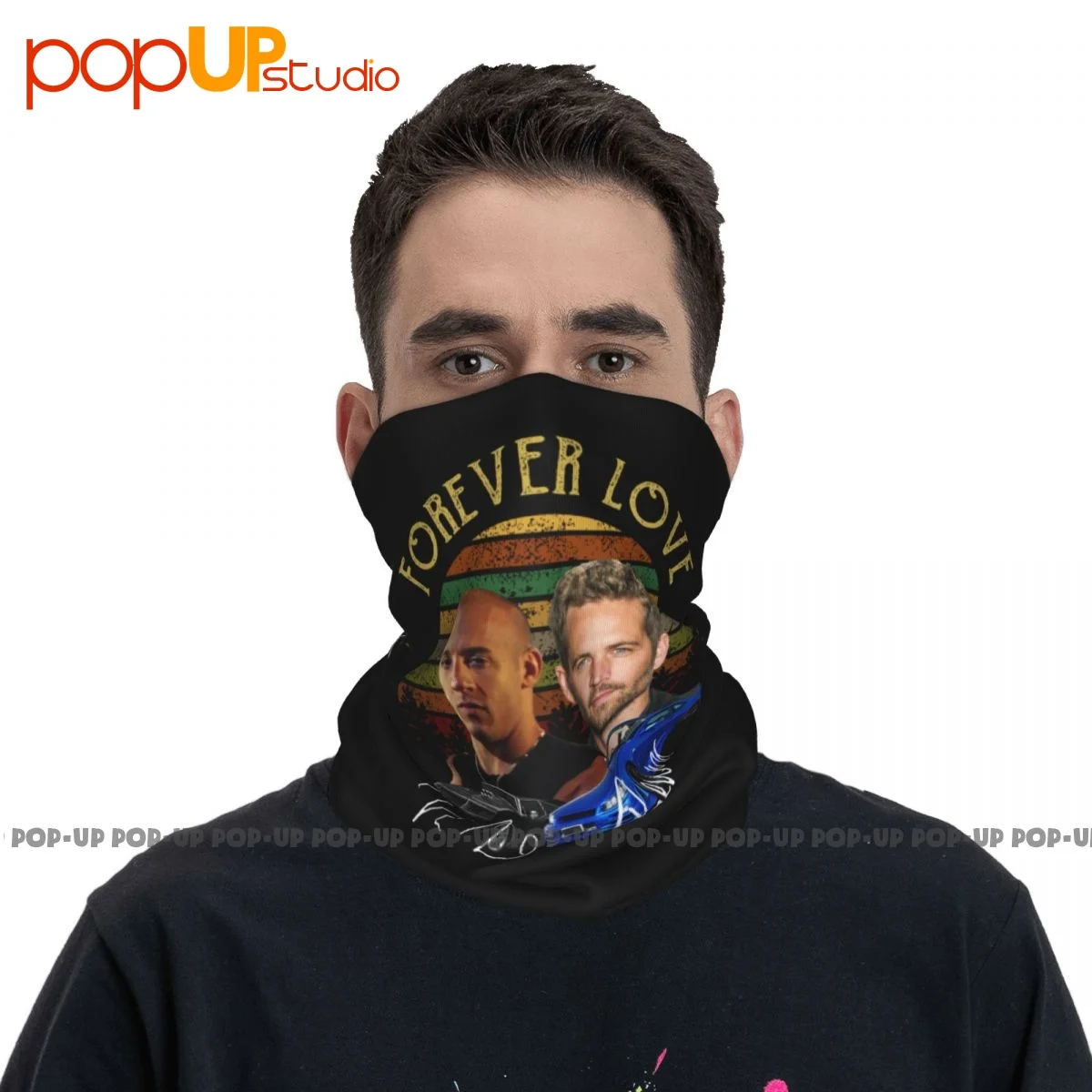 Dominic Toretto And Brian Oconner Fast And Furious P-174 Neck Gaiter Bandana Scarf Face Mask