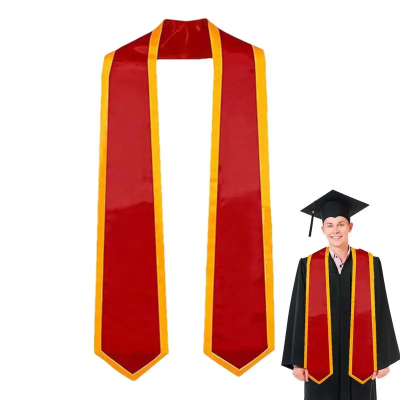 Étole de remise de diplôme unisexe pour étudiants adultes, écharpe Anti-décoloration, ceinture de remise de diplôme pour étudiants