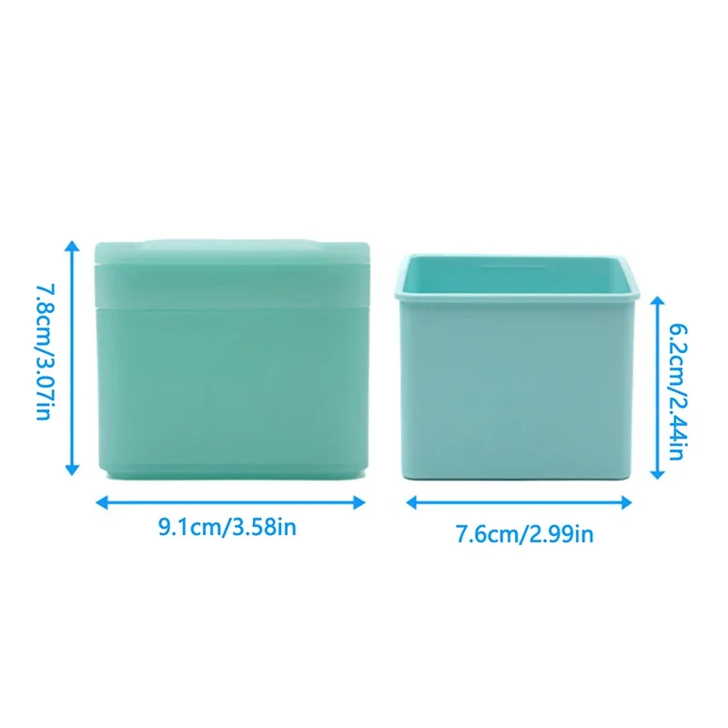 Dwuwarstwowe pudełko na bawełniane płatki do demakijażu z pęsetą i szerokimi ustami Organizer na płatki kosmetyczne Etui na narzędzia do zdobienia paznokci