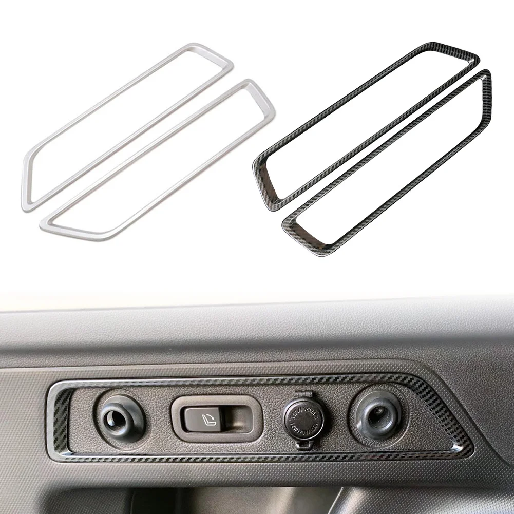 Car Rear Trunk Switch Button Cover Decorative Trim 2Pcs Car Accessories For Subaru Forester SK 2019 2020