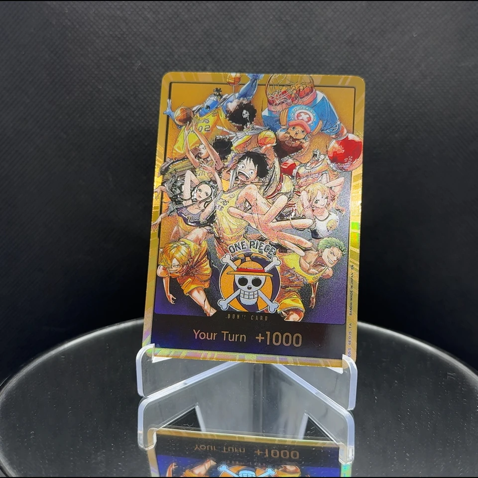 One Piece OPCG English Golden DON card Straw Hat Crew x Lakers