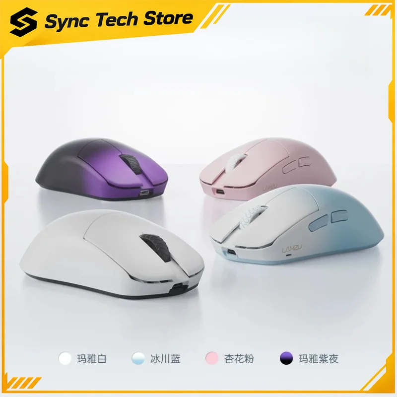 LAMZU Maya X V2 Gaming Mouse Tri Mode 2.4G Bluetooth Wired 47g Ultra Lightweight Mouse For PC Gamer Valorant CS2 E-sports
