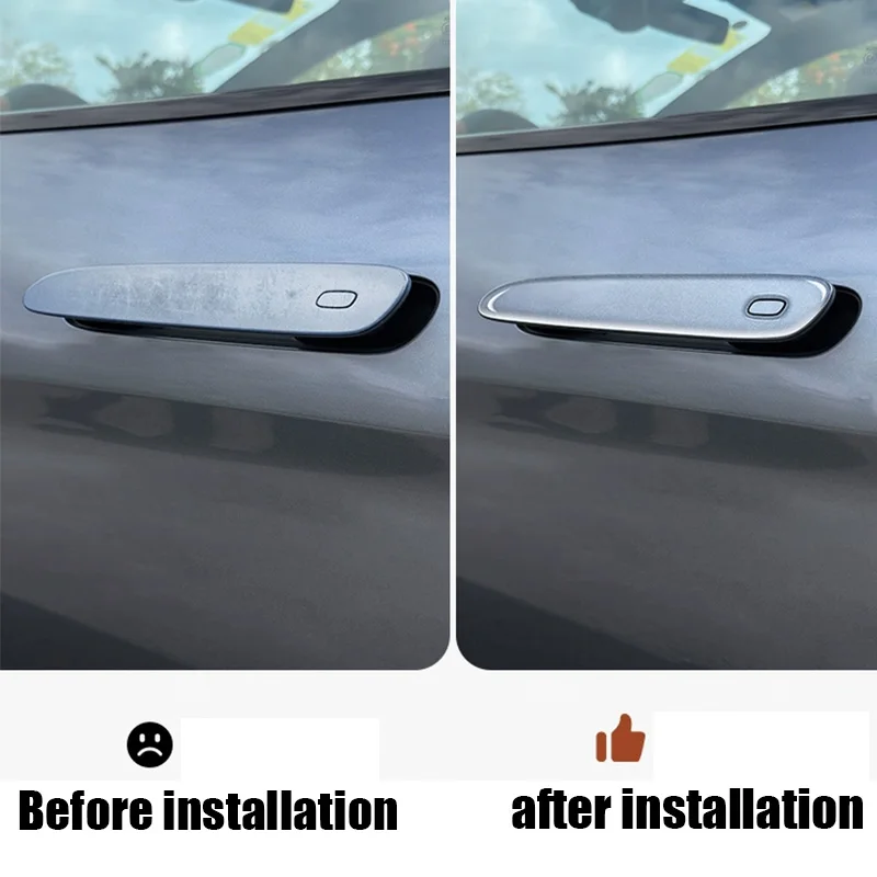 ل BYD Sealion 7 أسد البحر 07 EV 2024 2025 ملصق حماية مقبض الباب الخارجي مع مادة لاصقة #2