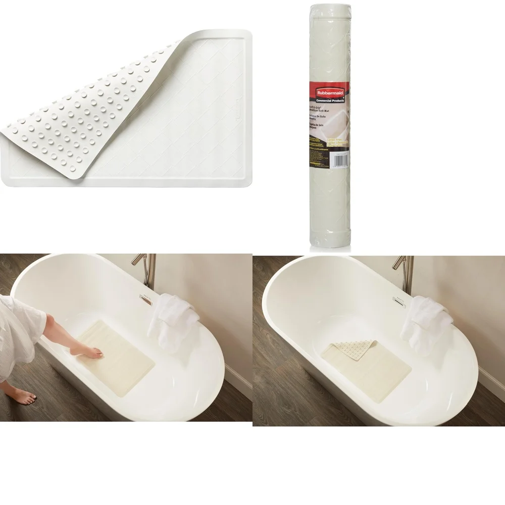 

Non Slip Bath Mat for Tub and Shower Extra Large Rubber Floor Mat Waterproof Anti Slip Safety Mats for Elderly and Kids Soft