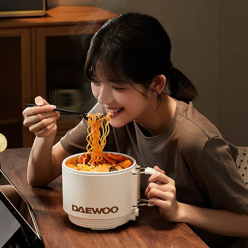 ماكينة طهي كهربائية صغيرة غير لاصقة متعددة الوظائف طباخ منزلي وعاء طبخ كهربائي 1.6L وعاء تسخين كهربائي طباخ المعكرونة