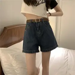 Hoge Taille Jeans All-Match Straight Hotpants Shorts