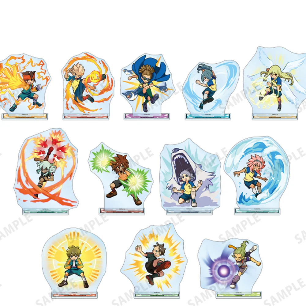Inazuma Eleven Endou Mamoru Gouenji 15CM Cute Anime Acrylic Stand Keychain Cosplay Character Model Desk Decor Collect Fan Gifts