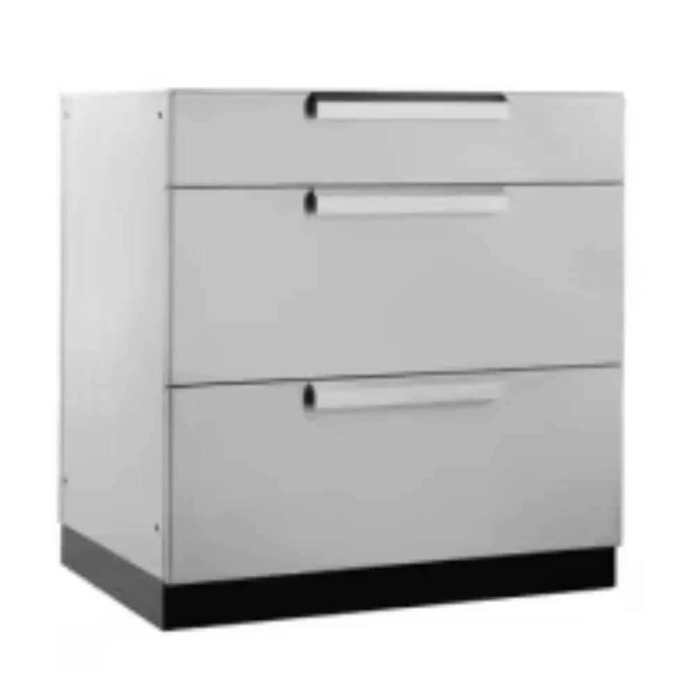 Outdoor Kitchen With Roof Cover Weather-Resistant BBQ Cabinet Set Stainless Steel Garden Kitchen Island Grill Station