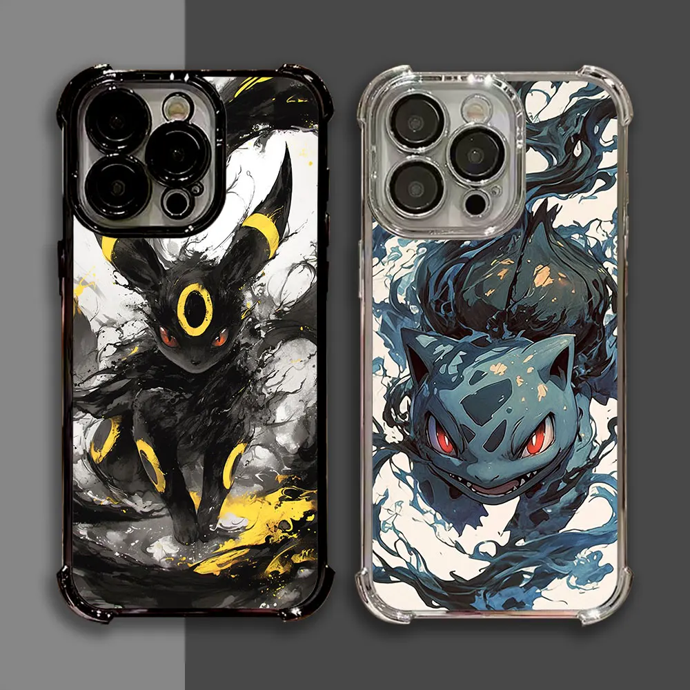 Case For Xiaomi Redmi 12C 13C 14C 15C 15A Note 15 14 Pro Plus 13 12 11 Pro 5G Cover P-Pokemons Umbreons Bulbasaurs Gengars Draw view 3