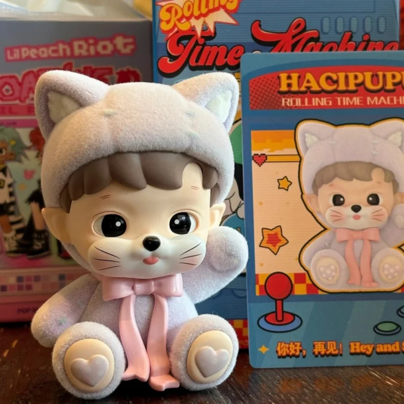 

Genuine Popmart Haipupu Rolling Time Machine Series Figure Blind Box Cute Plush Toy Trendy Toy Desktop Ornament birthday gift