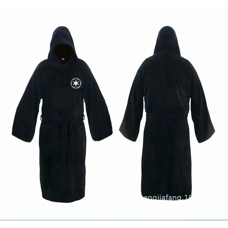أزياء أنيمي جديدة لعام 2025 رداء دافئ بقلنسوة من الفلانيل للنساء والرجال بأكمام طويلة رداء حمام للهالوين ملابس نوم N ☆ ☆ ☆ أأ
