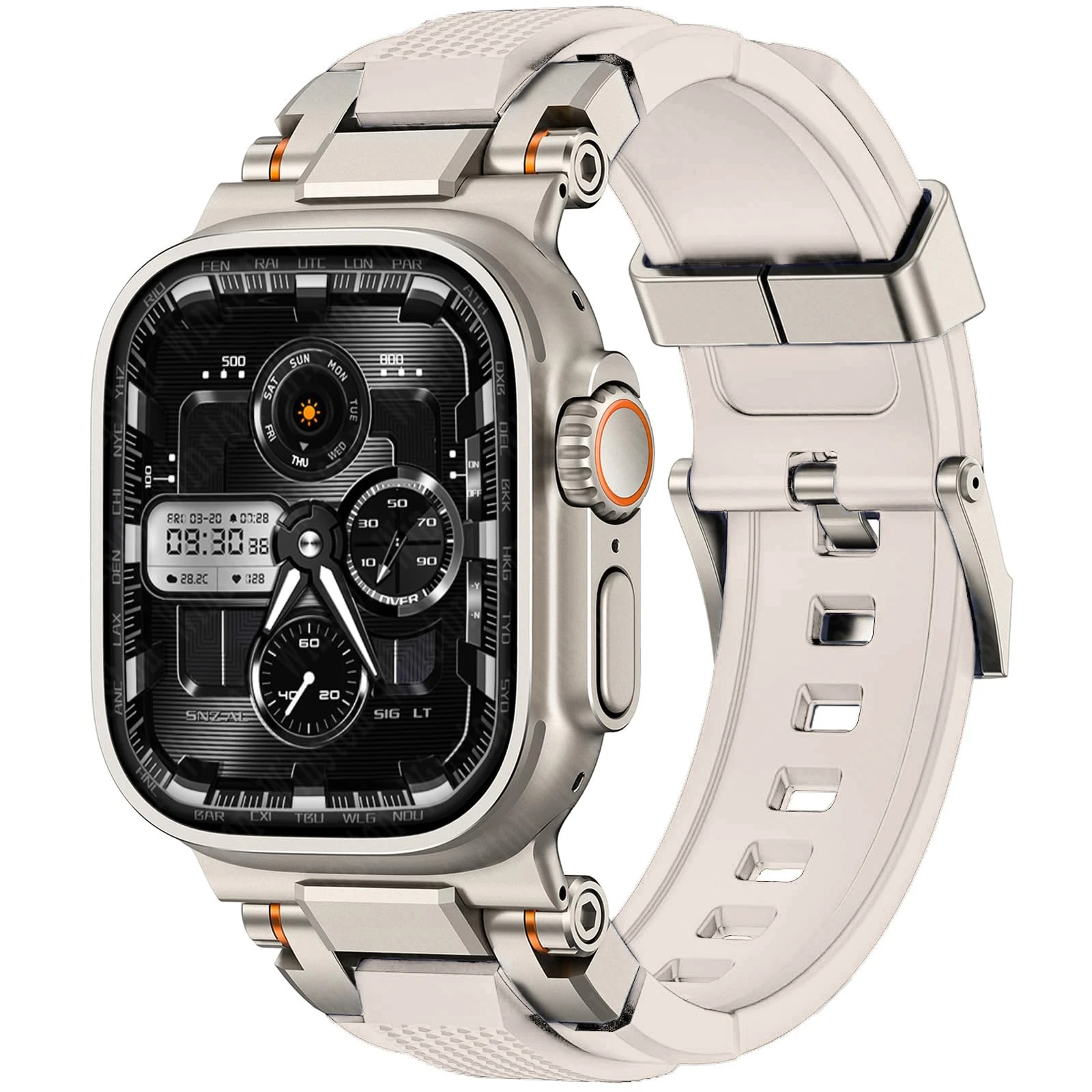 Herren-Sportarmband für Apple Watch Ultra 4 3 2 49mm 46mm 45mm 44mm 42mm Silikonband Armband für Iwatch Serie 12 11 10 9 8 7 6