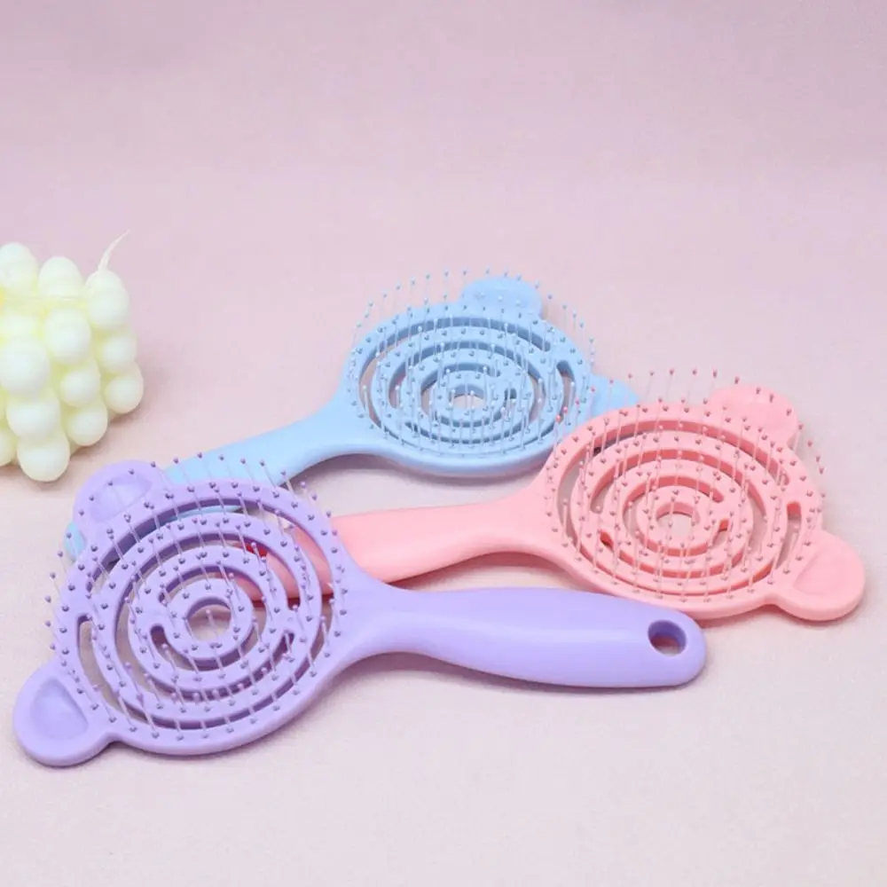 Wet and Dry Massage Comb Portable Soft Pins Bear Hair Combs Styling Tools Hairdressing Comb