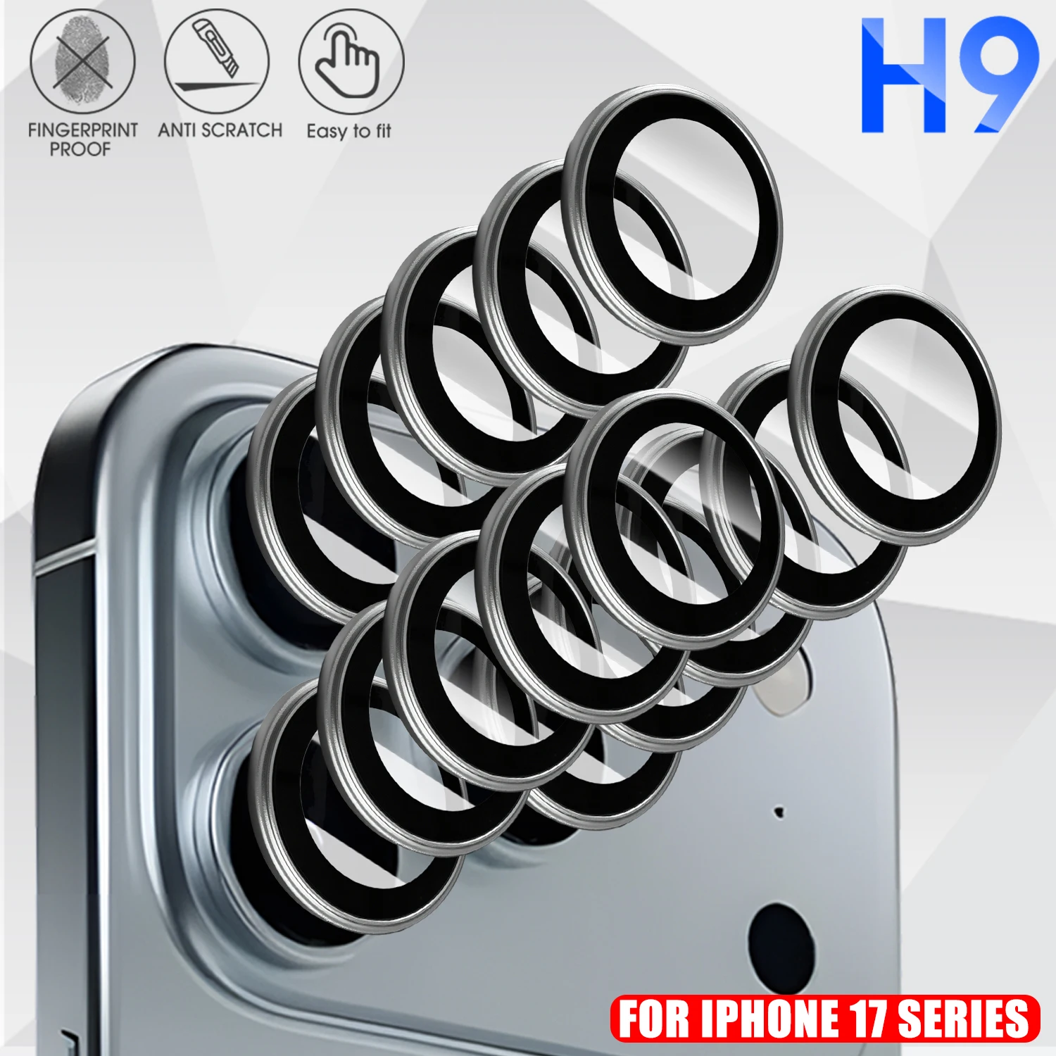 Camera Protector Film For IPhone 17 Air Pro MAX Back Camera Lens 9H Hardness Tempered Glass Films For IPhone17 Accessories