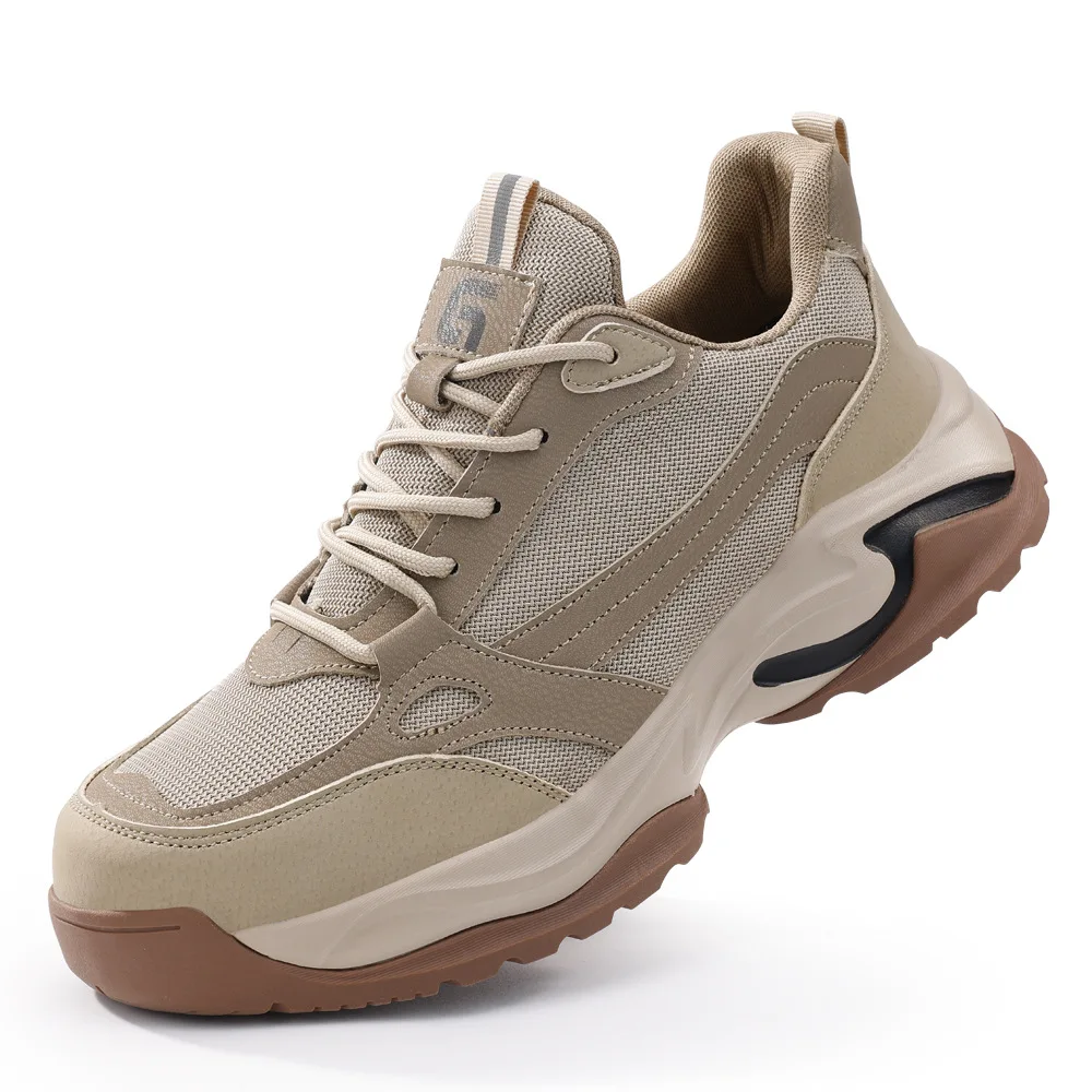 Sicherheitsstiefel mit Stahlkappe, Arbeitssneaker für Herren, Anti-Smashing-Sicherheitsschuhe, pannensicher, rutschfest, wasserdicht, leicht