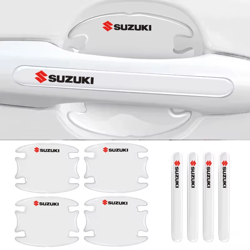 مقبض باب السيارة السلطانية ملصقات مرآة الرؤية الخلفية المضادة للتصادم حماية قطاع لسوزوكي SX4 سويفت جيمي فيتارا ايجنيس ألتو سواس #1