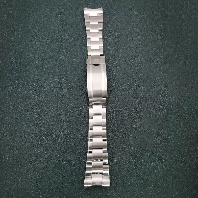 904L Stainless Steel Watch Bracelet Band Chain For 41mm Submariner 126610, Width 21mm Watch Aftermarket Parts