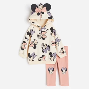Spring girl minnie mouse princess joint with hood autumn girls beautiful child disney dress casual kids sleeve long clothes 8 Main Sales Set Minnie - №7